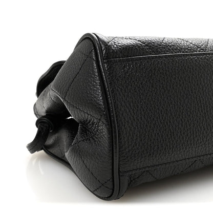 CHANEL Grained Calfskin Stitched Urban Essentials Small Shopping Bag Black - NEESTRA