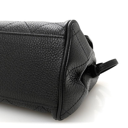 CHANEL Grained Calfskin Stitched Urban Essentials Small Shopping Bag Black - NEESTRA