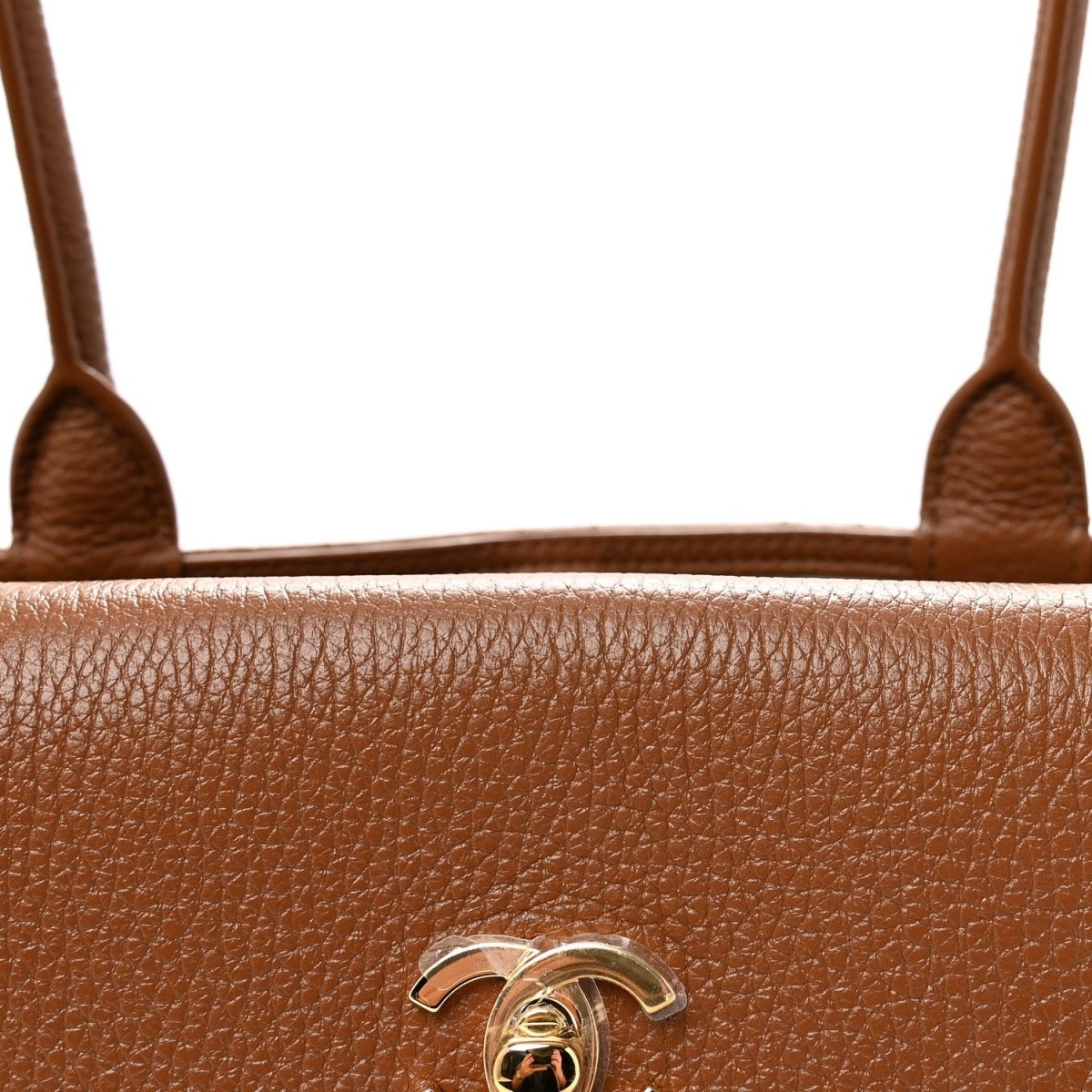Chanel Grained Calfskin Stitched Urban Essentials Small Shopping Bag Camel - NEESTRA