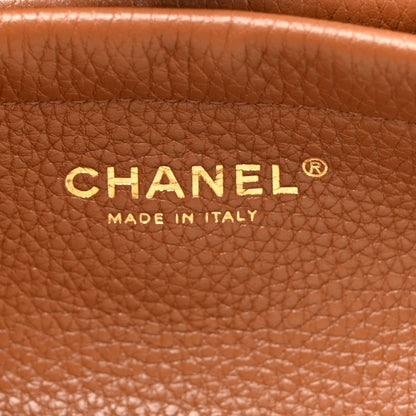 Chanel Grained Calfskin Stitched Urban Essentials Small Shopping Bag Camel - NEESTRA