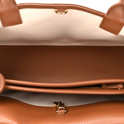 Chanel Grained Calfskin Stitched Urban Essentials Small Shopping Bag Camel - NEESTRA