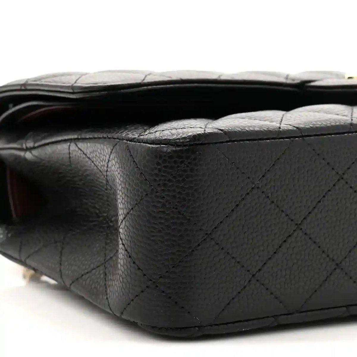 Chanel Medium Classic Double Flap Bag in Black Caviar Leather - NEESTRA