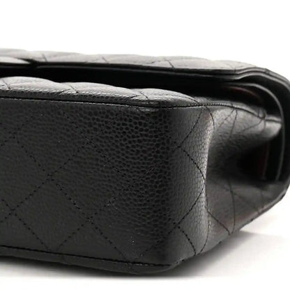 Chanel Medium Classic Double Flap Bag in Black Caviar Leather - NEESTRA