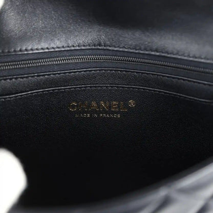 Chanel Mini Pearly Chain Flap Bag in Black Lambskin Leather - NEESTRA