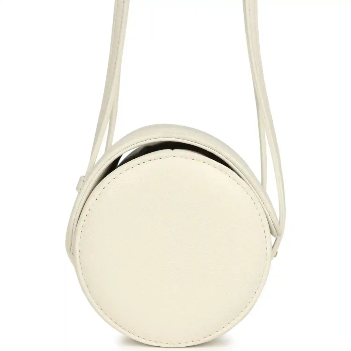Chanel Preppy Coco Bowling Bag in White Shiny Caviar Leather - NEESTRA