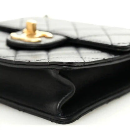 Chanel Quilted Goatskin Chic Pearls Flap Bag in Black - NEESTRA