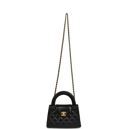 Chanel Small Kelly Shopper Bag in Black Shiny Aged Calfskin - NEESTRA