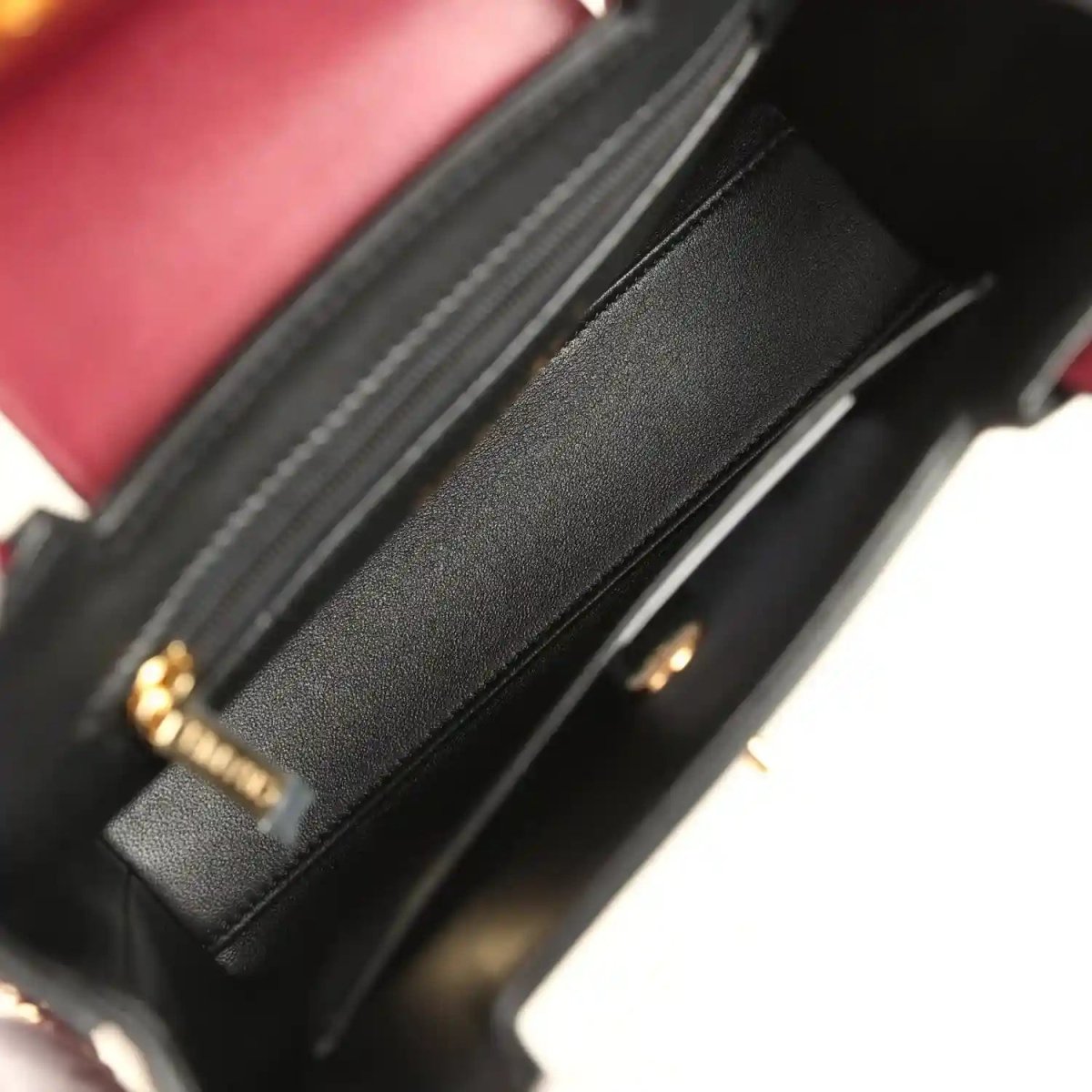 Chanel Small Kelly Shopper Bag in Dark Burgundy Caviar Leather - NEESTRA