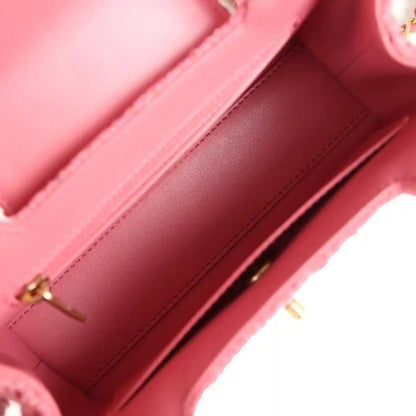 Chanel Small Kelly Shopper Bag in Pink Tweed Brushed Gold - NEESTRA