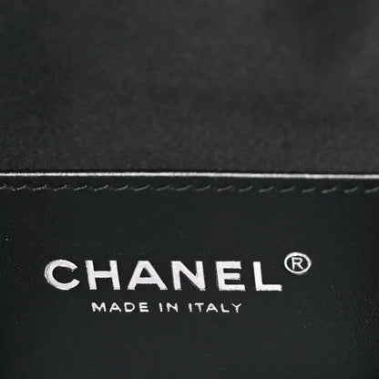 Chanel Small Quilted Shiny Crumpled Calfskin 25 Handbag Black - NEESTRA