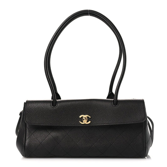 Chanel Urban Essentials Small Shopping Bag Grained Calfskin Black - NEESTRA