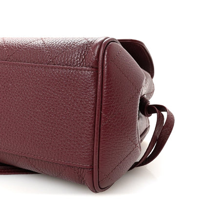 CHANEL Urban Essentials Small Shopping Bag Grained Calfskin Burgundy - NEESTRA
