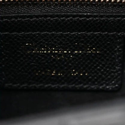 Christian Dior Grained Calfskin Leather Saddle Bag In Black - NEESTRA