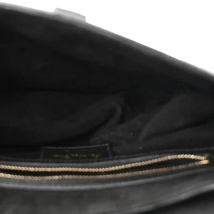 Christian Dior Grained Calfskin Leather Saddle Bag in Black - NEESTRA