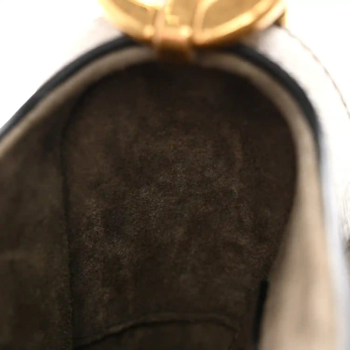 Christian Dior Grained Calfskin Saddle Bag in Clay Green - NEESTRA
