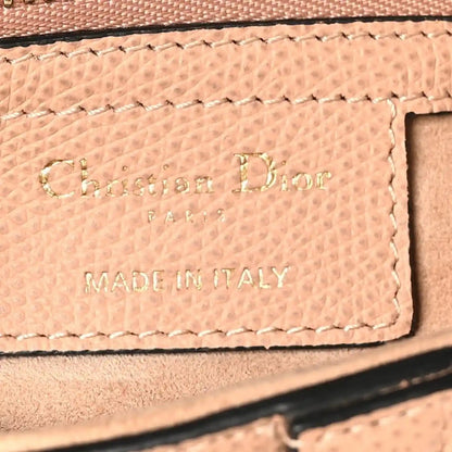 Christian Dior Grained Calfskin Saddle Bag in Light Pink - NEESTRA