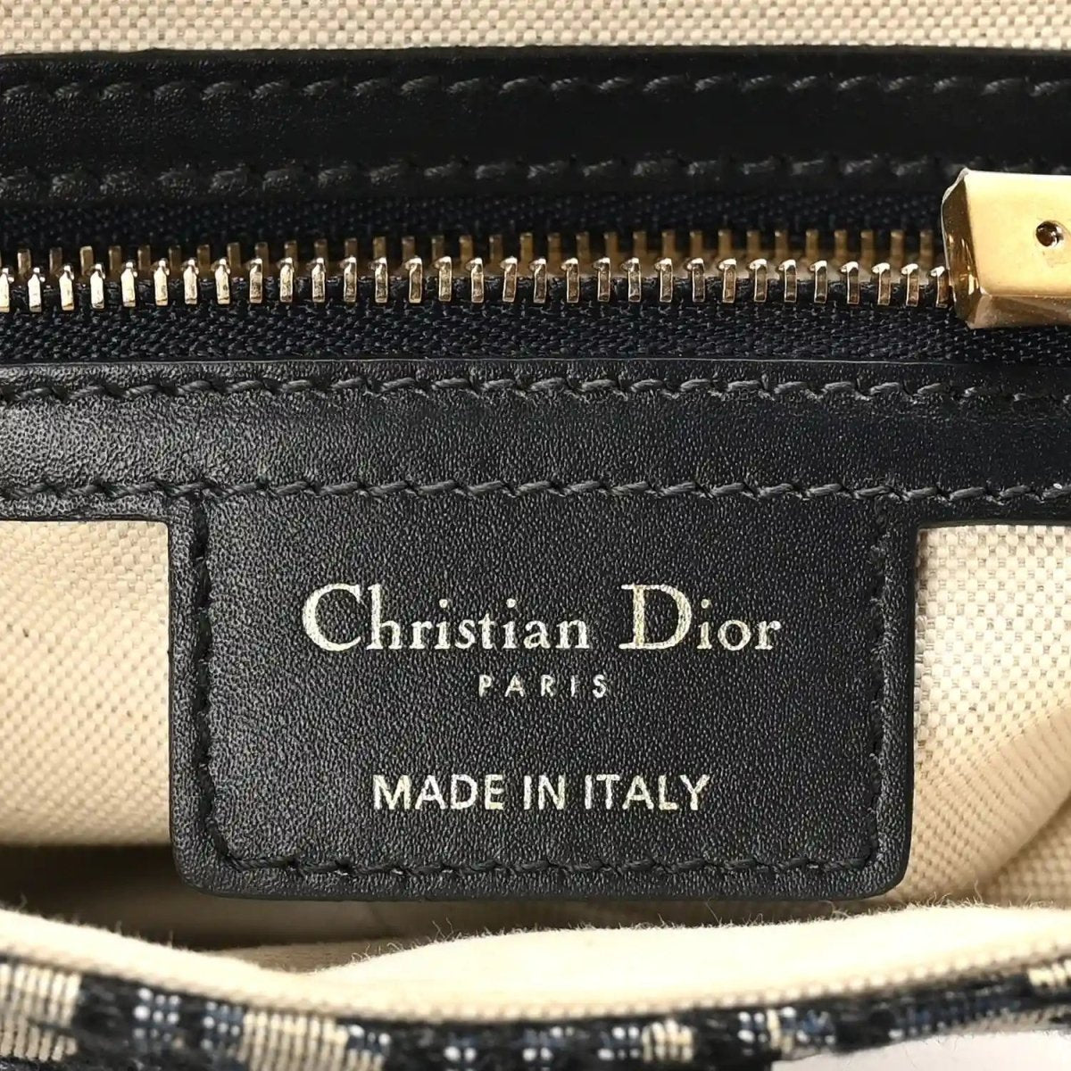 Christian Dior Oblique Monogram Canvas Saddle Shoulder Bag Blue - NEESTRA