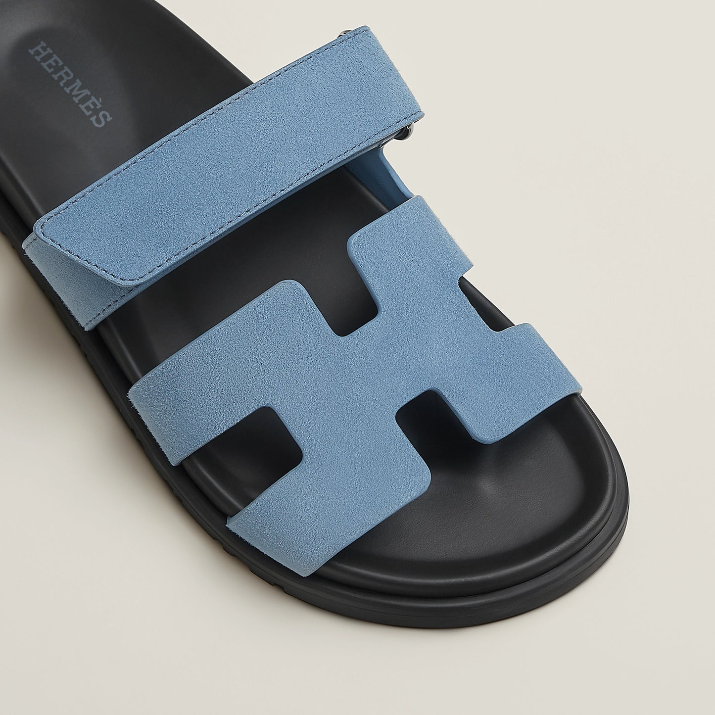 Hermès Chypre Sandal in Suede Goatskin