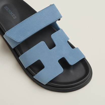 Hermès Chypre Sandal in Suede Goatskin