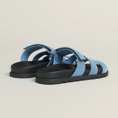 Hermès Chypre Sandal in Suede Goatskin