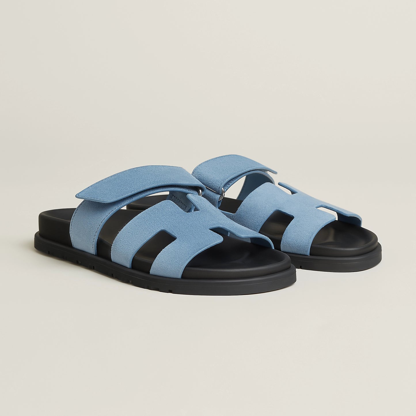 Hermès Chypre Sandal in Suede Goatskin