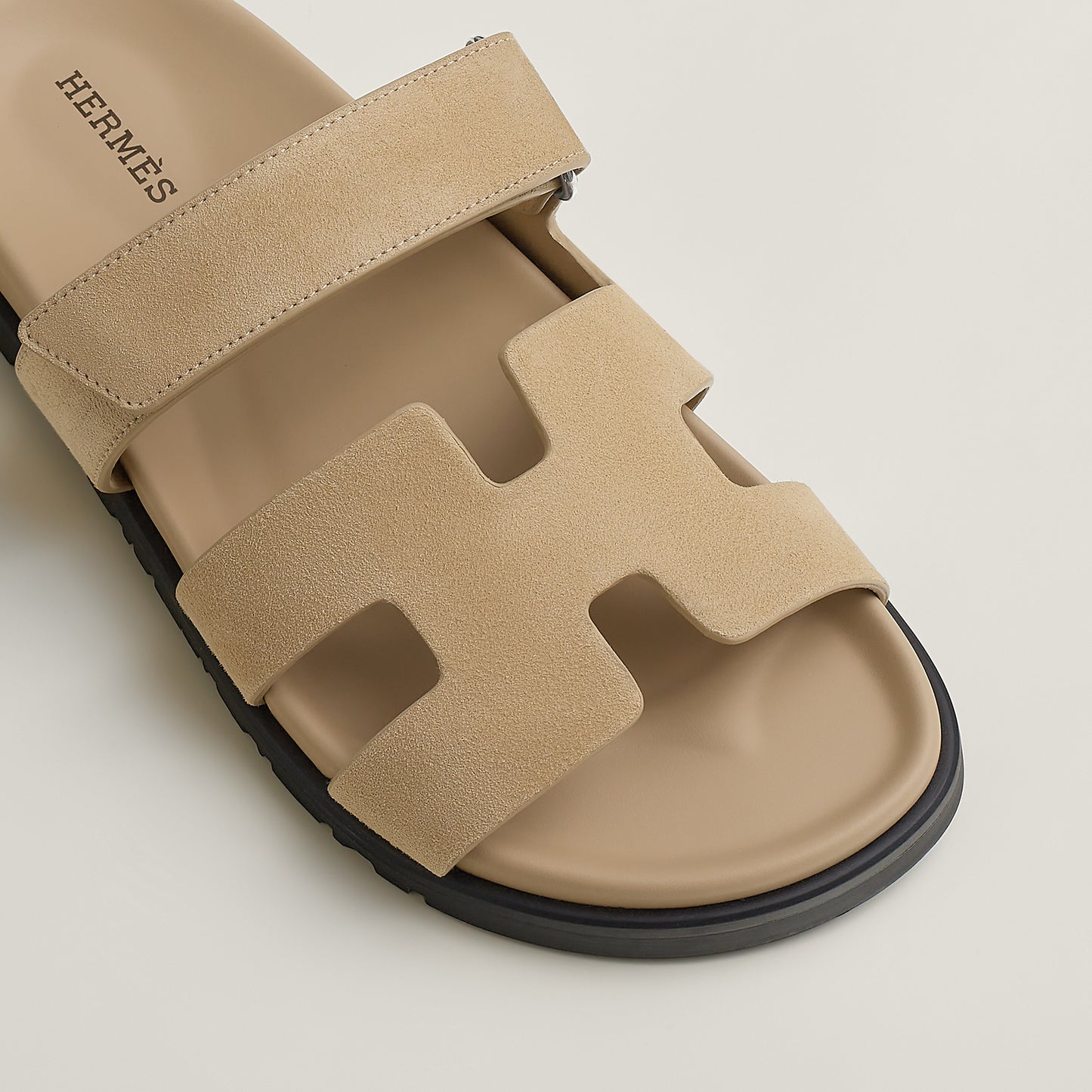 Hermès Chypre Sandal in Suede Goatskin