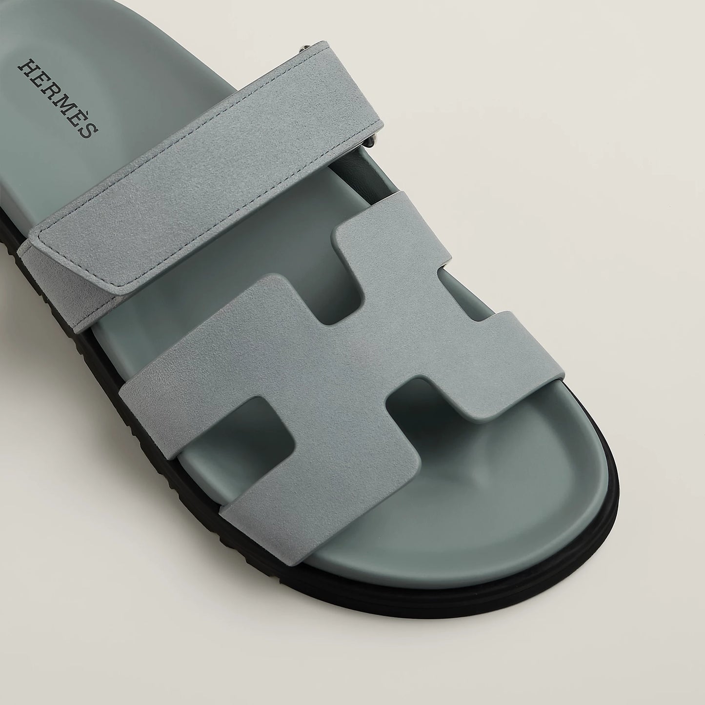 Hermès Chypre Sandal in Suede Goatskin