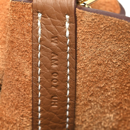 Clemence Calfskin Leather Picotin Lock 22 MM Tote Gold - NEESTRA