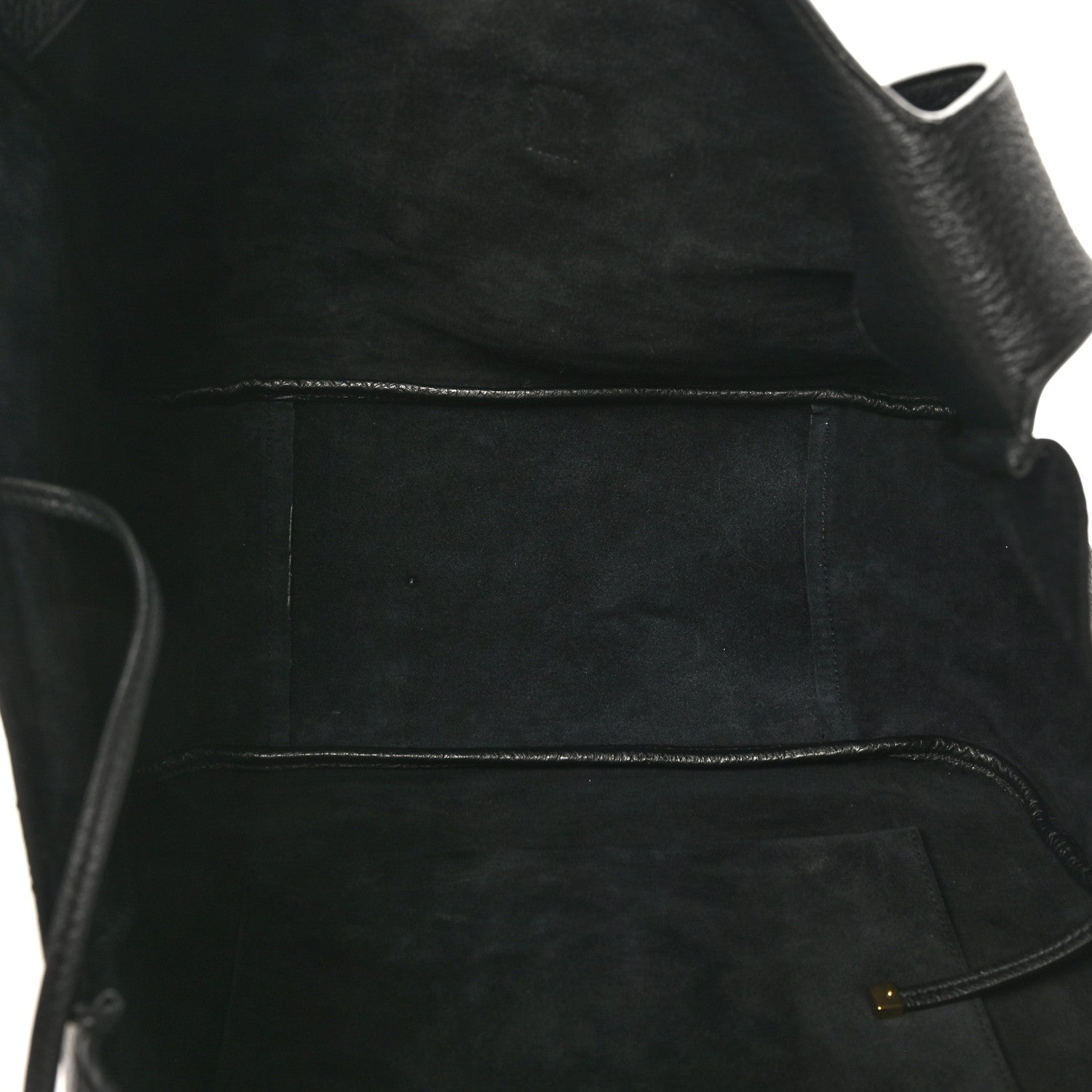 SAINT LAURENT Grained Deerskin Bea Tote Black