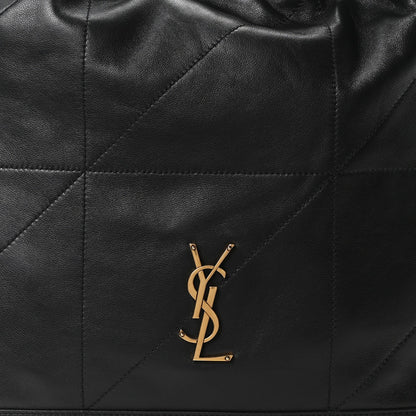 Saint Laurent Lambskin Matelasse Monogram Medium Jamie 4.3 Shoulder Bag Black