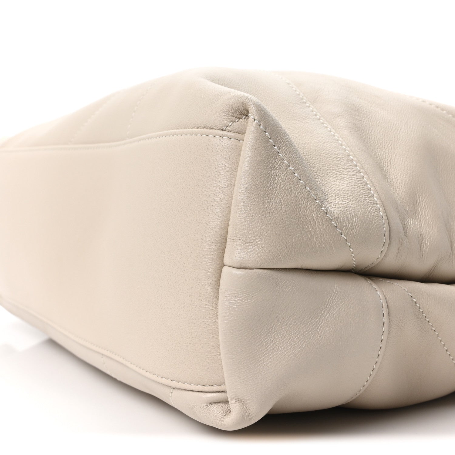 SAINT LAURENT Lambskin Matelasse Large Jamie Pochon Crema Soft