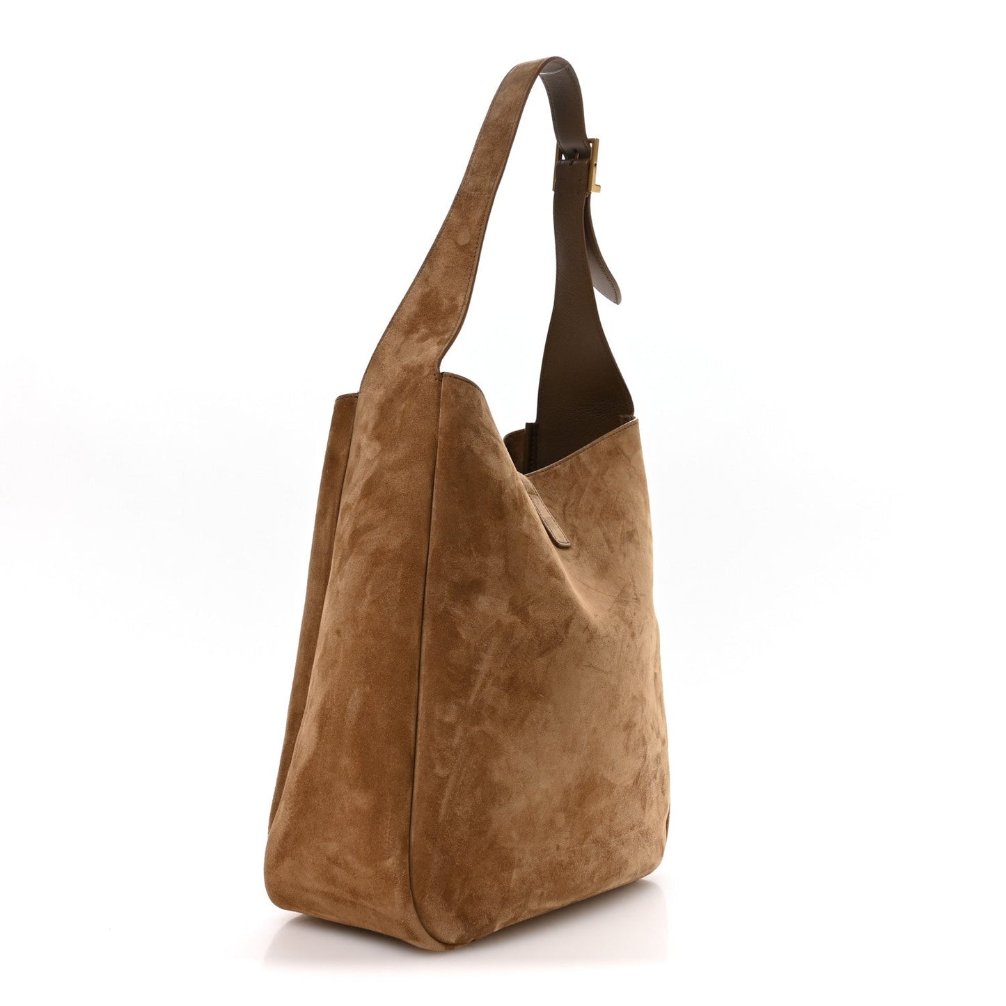 Saint Laurent Suede Large Le 5 A 7 Soft Hobo New Barley
