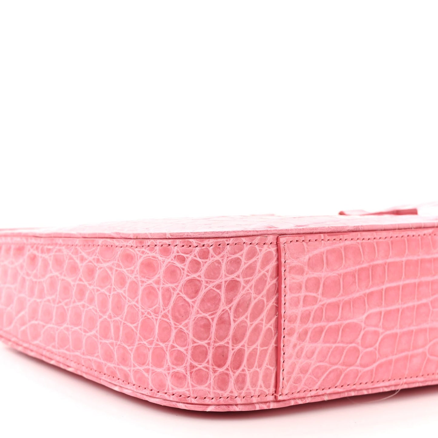 Saint Laurent LE 5 A 7 Alligator Hobo Bag Pink