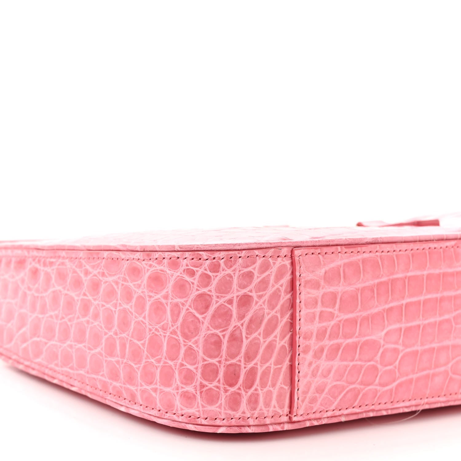 Saint Laurent LE 5 A 7 Alligator Hobo Bag Pink