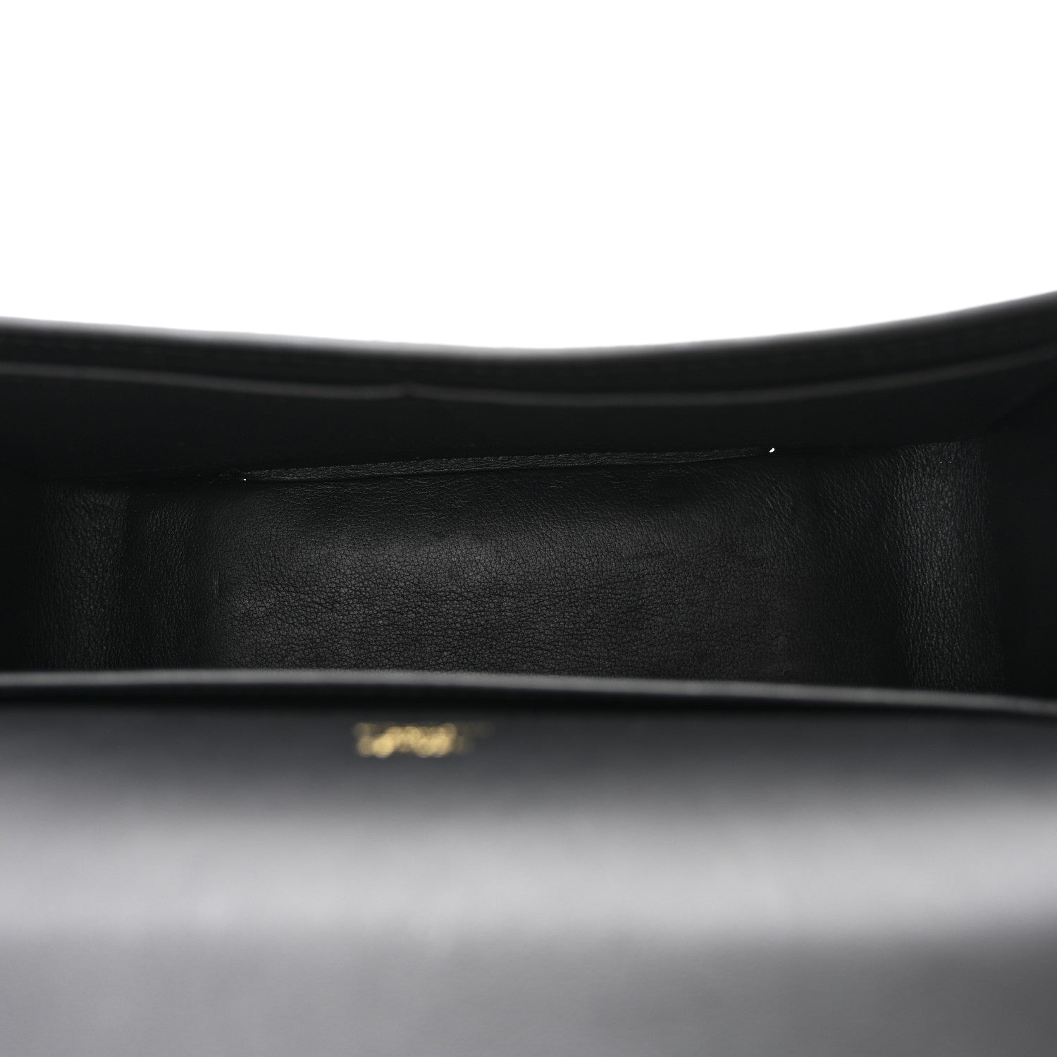 HERMES Chevre Mysore Geta Black Crossbody Bag