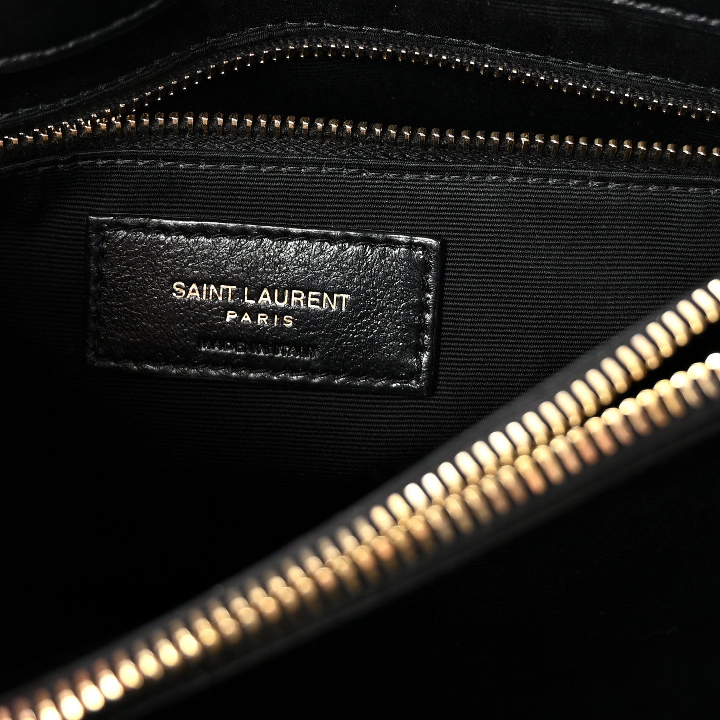 Saint Laurent Loulou Calfskin Y Quilted Monogram Medium Chain Satchel Black