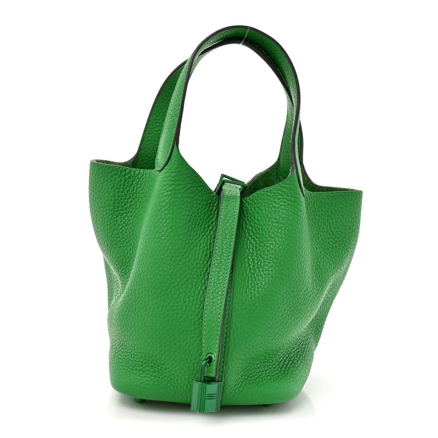 Picotin Lock 18 PM Tote Bag Taurillon Clemence Leather Bambou