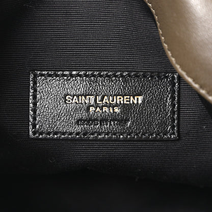 Saint Laurent Lambskin Matelasse Monogram Large Jamie 4.3 Shoulder Bag Light Musk
