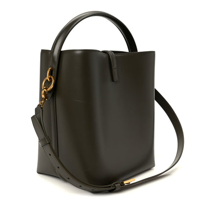 Saint Laurent Shiny Calfskin Le 37 Bucket Bag Deep Musk