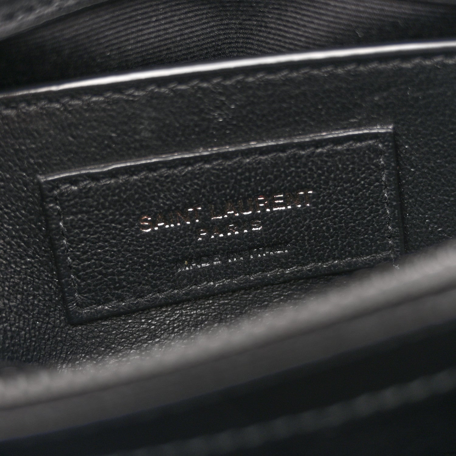 Saint Laurent Loulou Small Chevron Quilted Calfskin Chain Satchel Black