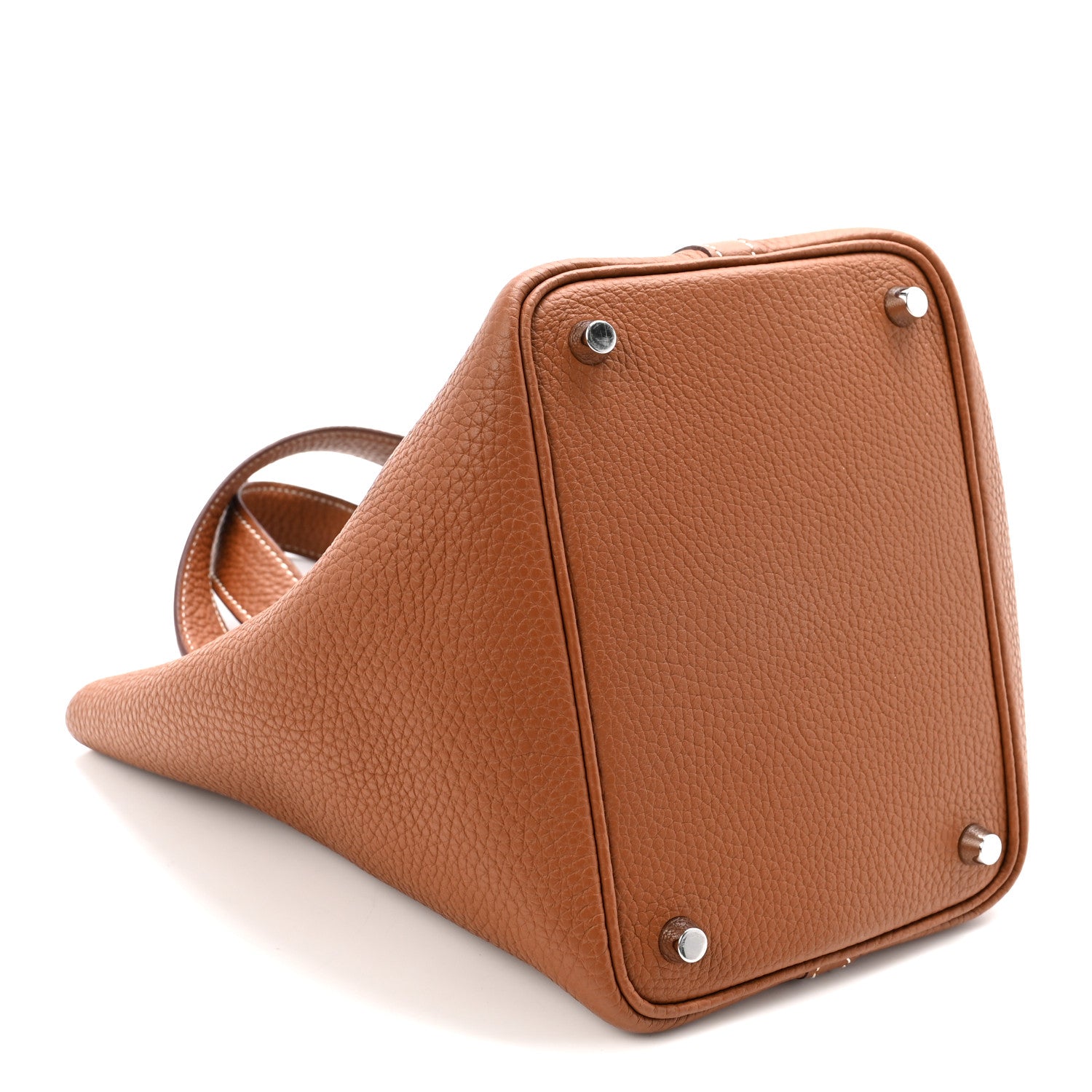Taurillon Clemence Picotin Lock 18 PM Gold Tote Bag