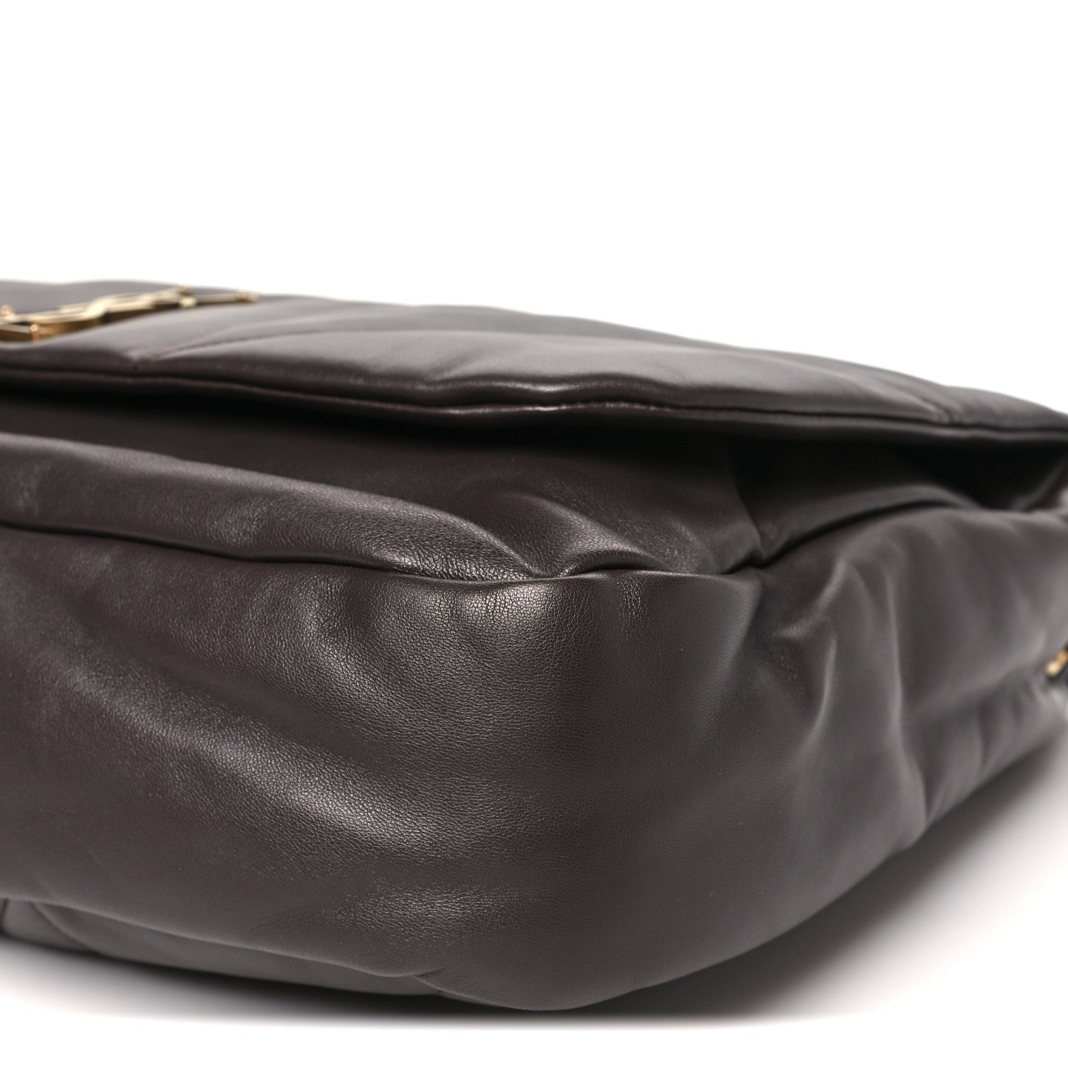 Saint Laurent Lambskin Matelasse Large Jamie 4.3 Shoulder Bag Dark Sweet Chocolate
