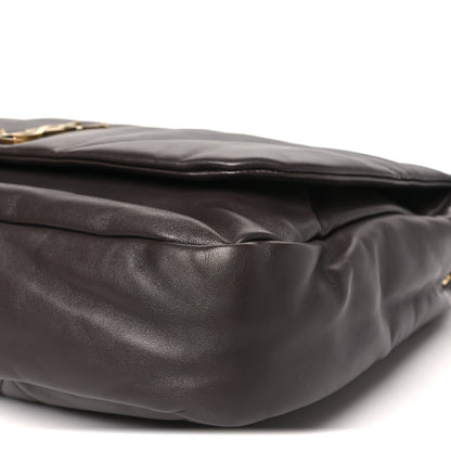 Saint Laurent Lambskin Matelasse Large Jamie 4.3 Shoulder Bag Dark Sweet Chocolate