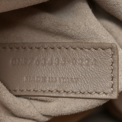 Saint Laurent Grained Deerskin Bea Tote Blanc Vintage