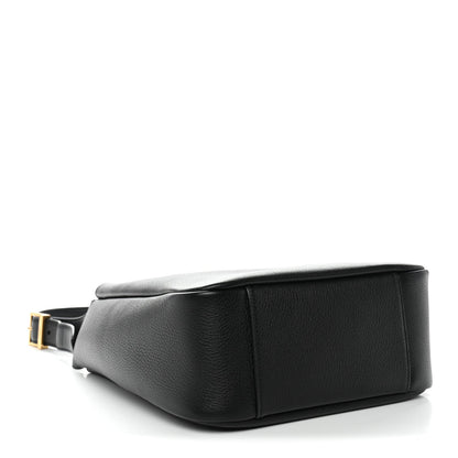 Saint Laurent Supple Calfskin Small Le 5 A 7 Soft Hobo Black