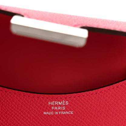 Hermes slim wallet interior lining with stitched detail and H clasp bar