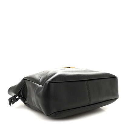 Saint Laurent Jamie Lambskin Small Shopping Tote Black