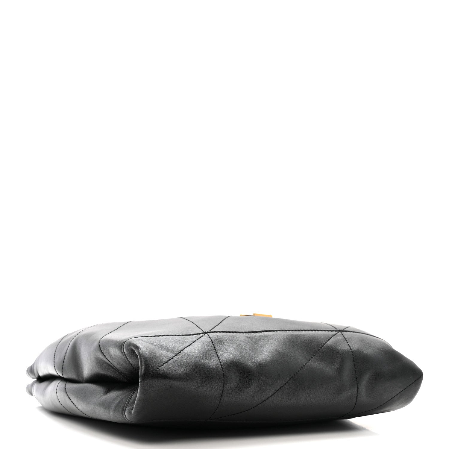 Saint Laurent Lambskin Matelasse Monogram Medium Jamie 4.3 Pochon Black