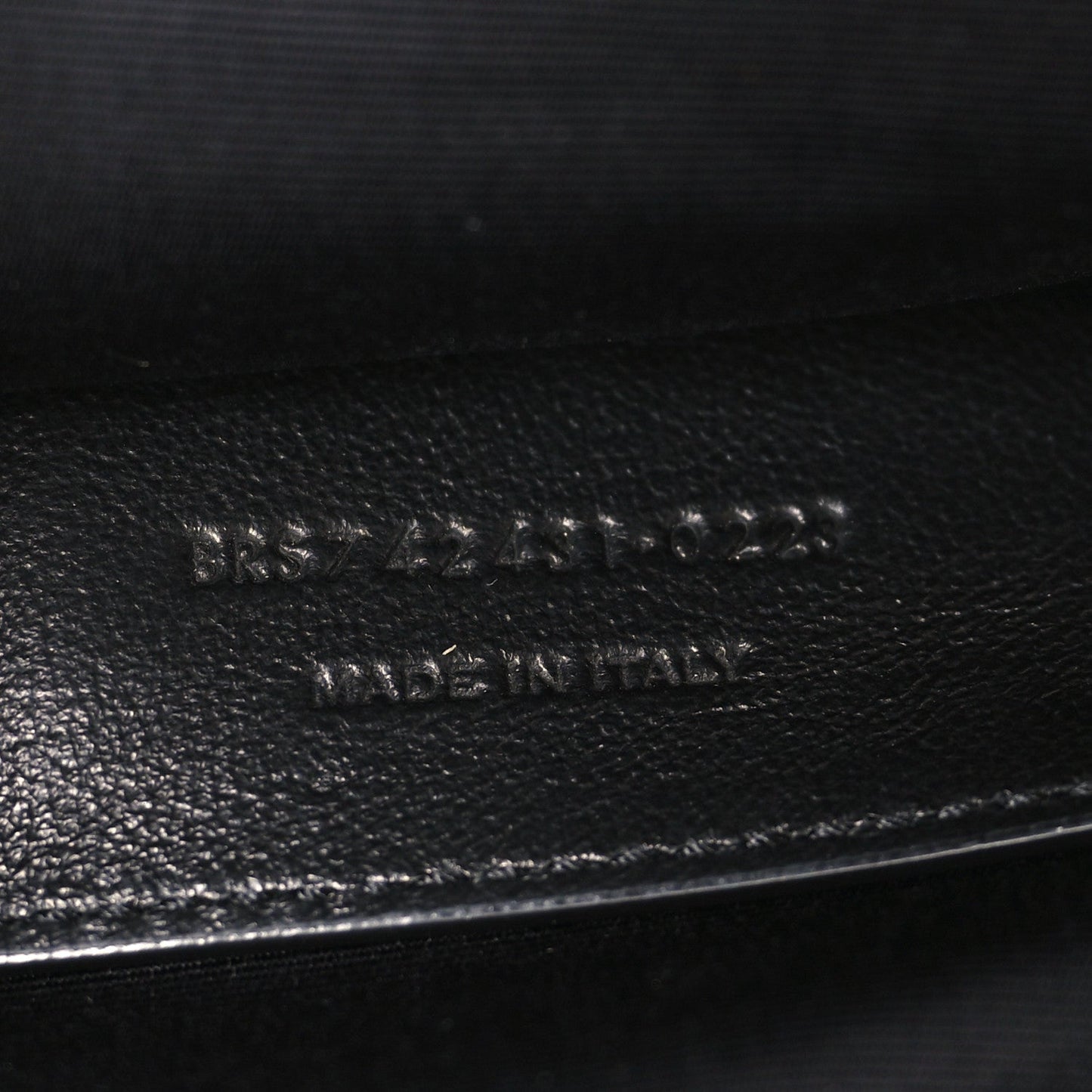 Saint Laurent Lambskin Matelasse Monogram Large Shoulder Bag Black
