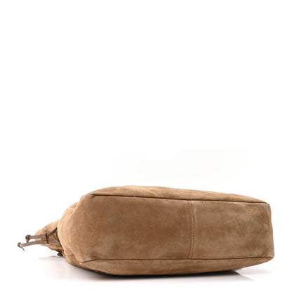 Saint Laurent Suede Medium Jamie Shopping Tote Golden Leaf